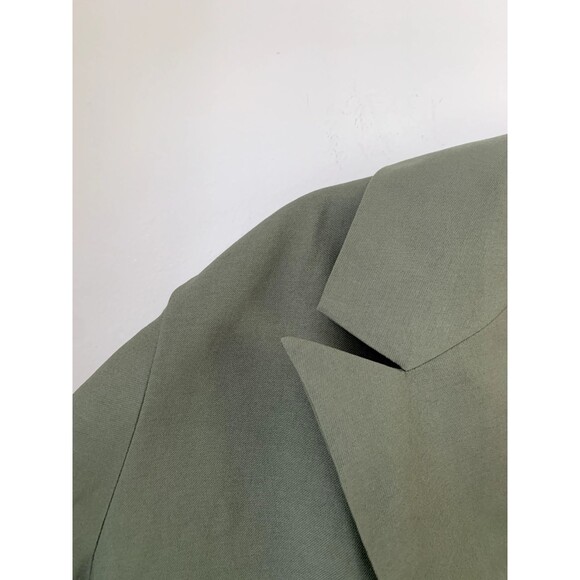 NWT A New Day Women's Double Breasted Blazer Jacket Mid Length Sage Green- Sz L - Picture 3 of 9